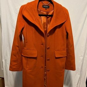 Ellen Tracy size 6 single breasted button down coat